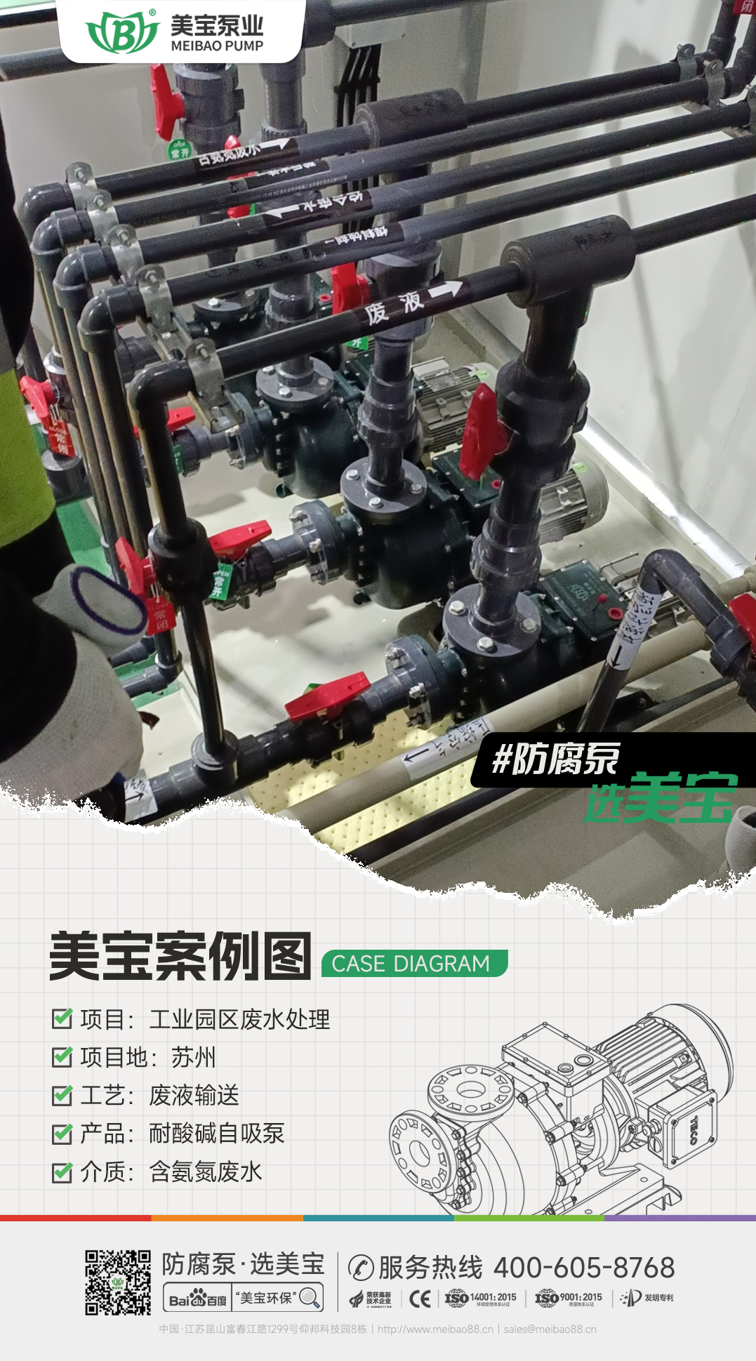 工業(yè)園區(qū)含氨氮廢水輸送用什么泵？